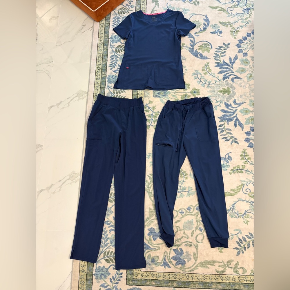 Heartsoul Navy Scrub Set